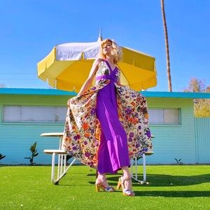 Retro 60s/70s Vintage One Piece Pant Romper Skirt